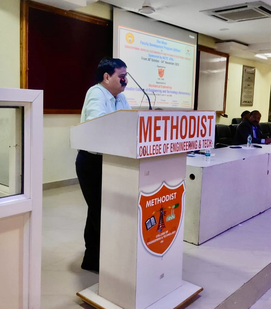 Methodist College Hosts Successful ATAL FDP on Vehicle Sustainability and Electric Futures